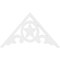 Ekena Millwork Pitch Austin Architectural Grade PVC Gable Pediment, 48"W x 28"H x 1"P (14/12) GPP048X028X100AUS - alternate 5